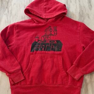 Red Fortnite Hoodie Size 8 S/M soft gamer FORTNITE xbox playstation gaming